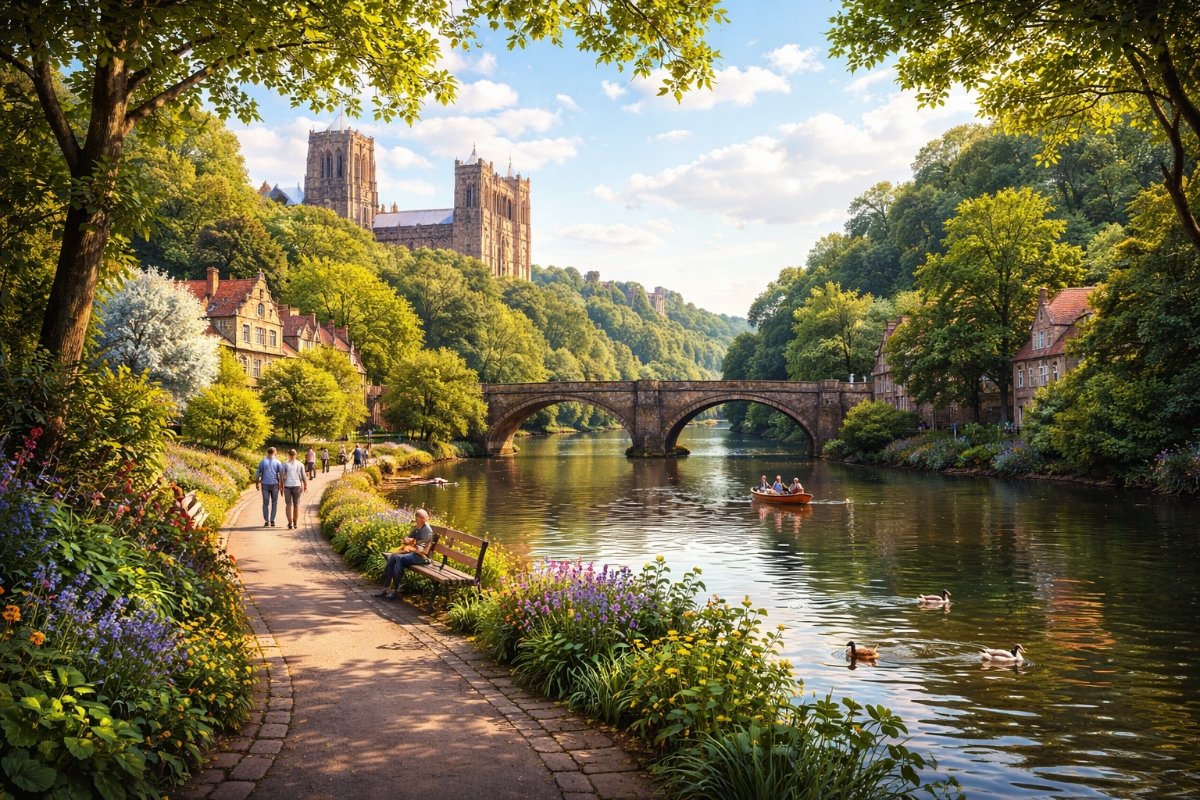 River Wear flowing through Durham city