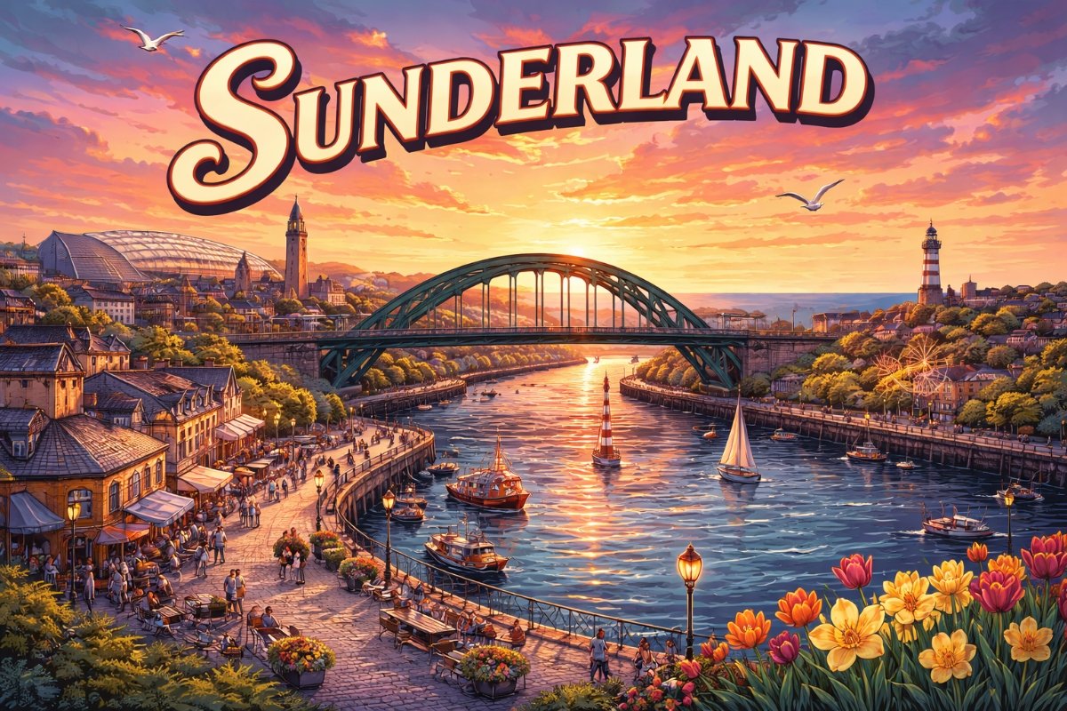 Sunderland city in Tyne and Wear England
