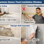 Common mistakes when installing shower panels in UK bathroom